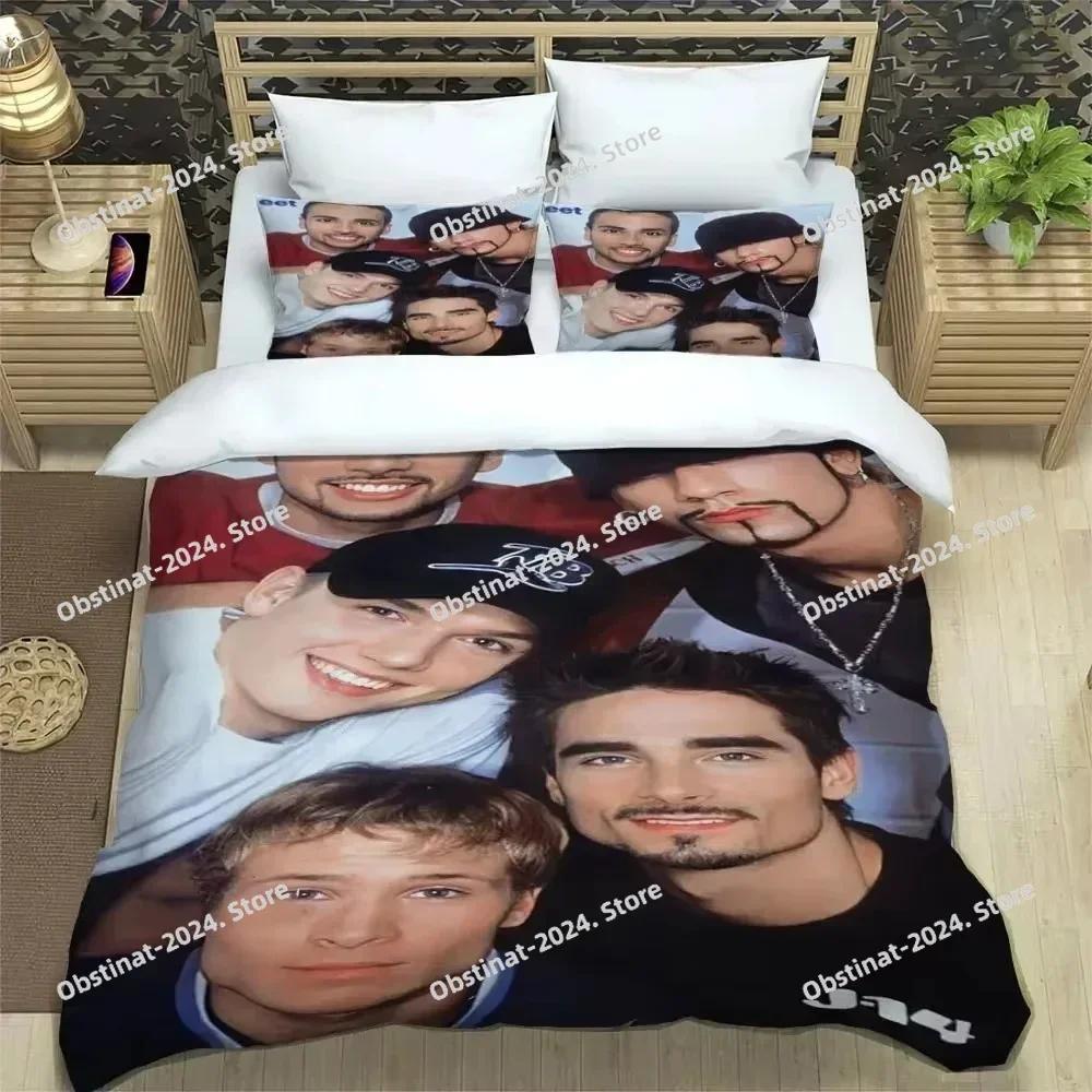 3D BSB группа Backstreet Boys Печатное постельное белье Пододеяльник Наволочка Комплект постельного белья Простыня Покрытие для одеяла Размер Full Queen King