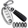 For Nissan Key Fob Cover Soft TPU 360 Degree Protection Key Case With Leather Keychain For Nissan Altima Maxima Murano Rogue Sentra 370Z Pathfinder