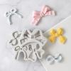 1 Pcs 4-Hole Bow Bowknot Silicone Cake Baking Mold Sugarcraft Chocolate Cupcake Baking Mould Fondant Cake Decorating Tools