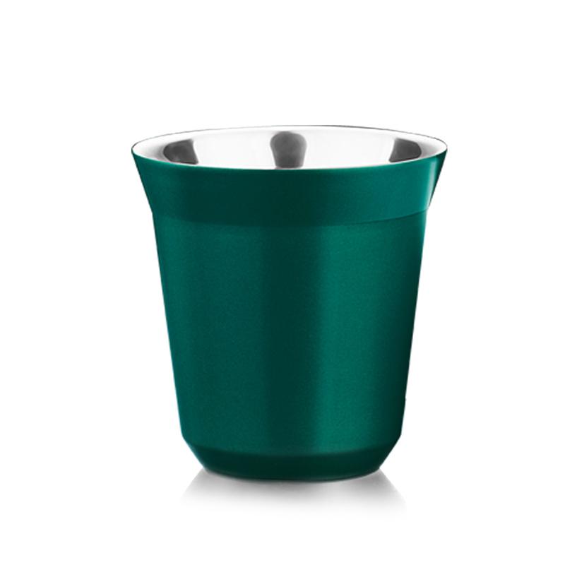 Чашки для эспрессо Leeseph из нержавеющей стали, кружка для кофе с двойной стенкой, чашка для питья Demitasse для дома, офиса, дома, на открытом воздухе