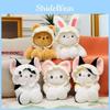 Baby Bear Hat Cat Rabbit Plush Toy Animal Stuffed Doll Decoration Gift Kids