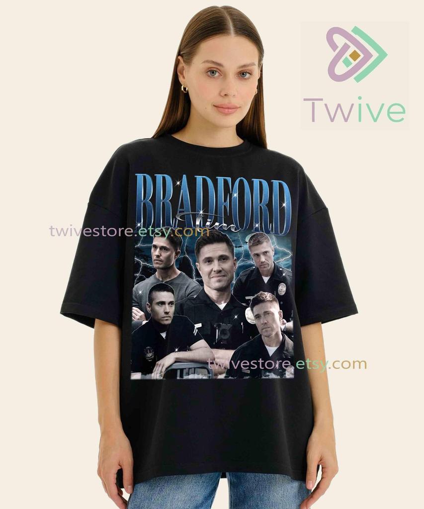 Винтажная футболка Tim Bradford Comfort Colors, Футболка для фаната ТВ-шоу, Поддельная футболка