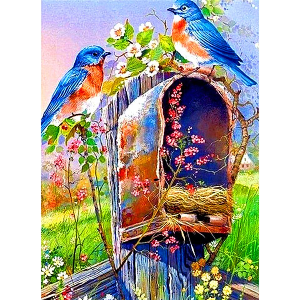 5D DIY Diamond Painting Animal Bird Cross Stitch Kit Full Diamond Embroidery Gift Mosaic Art Rhinestone Decoration Picture
