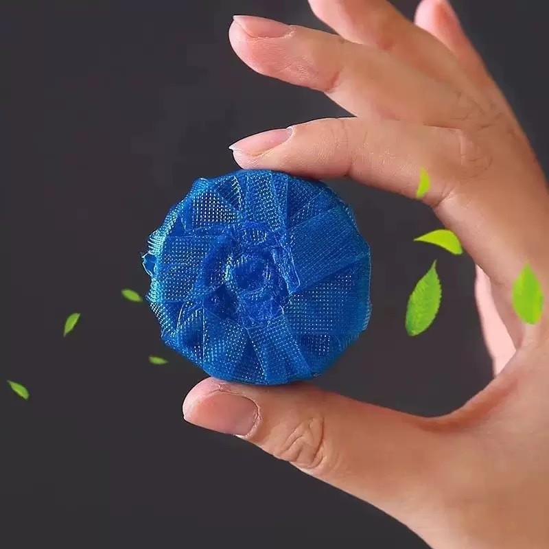 Улучшенное средство для чистки и дезодорирования унитаза "Голубой Пузырь" - Свежий аромат, Удаление пятен и Чистящая щетка