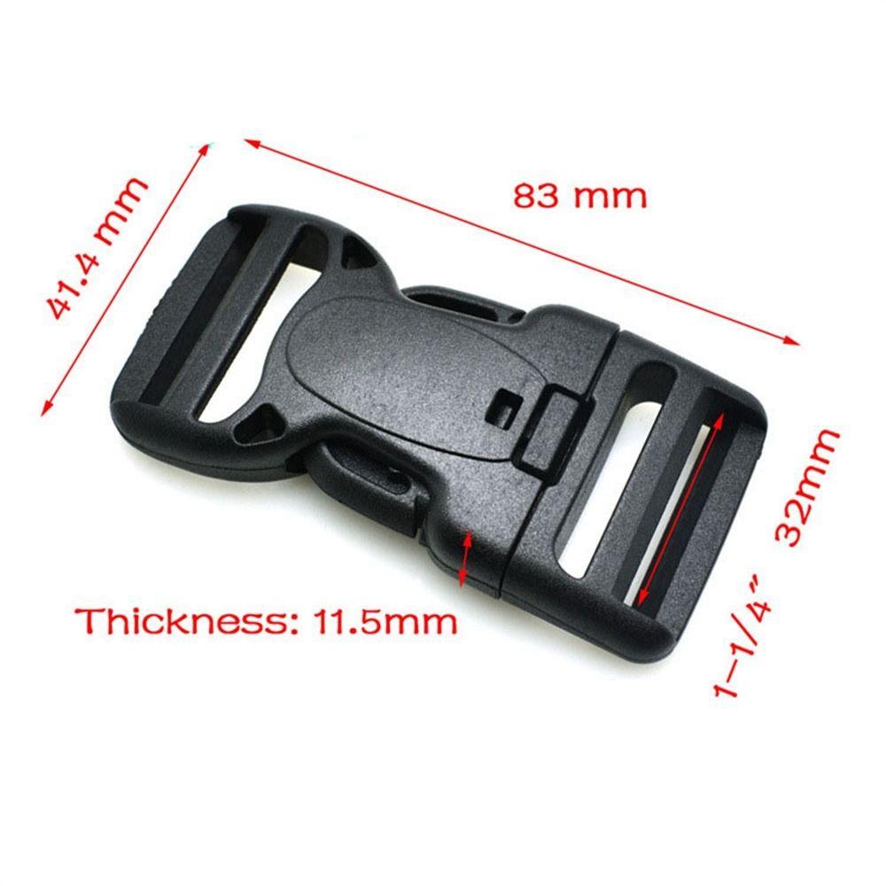 Черная двойная регулируемая 20/25/32/50мм тактическая пряжка для рюкзака Новая пластиковая фурнитура Инструмент для улицы