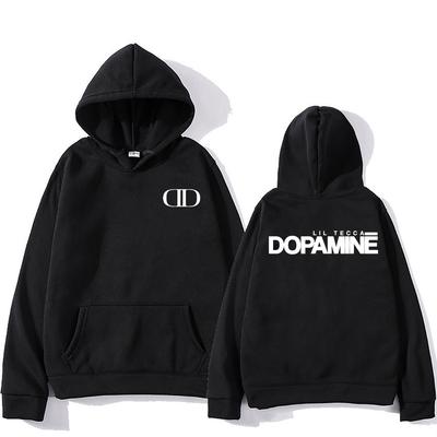 Худи с принтом альбома Dopamine рэпера Lil Tecca для мужчин и женщин, с длинным рукавом, толстовка в стиле хип-хоп, готика, стритвир, свободная, универсальный пуловер