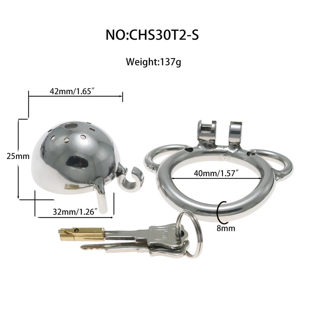 Pot Lid Chastity Cage Male Abstinence Penis Restraint Sissy Urethral Chastity Device Concealed Genitals Adult Toy with Belt 18+