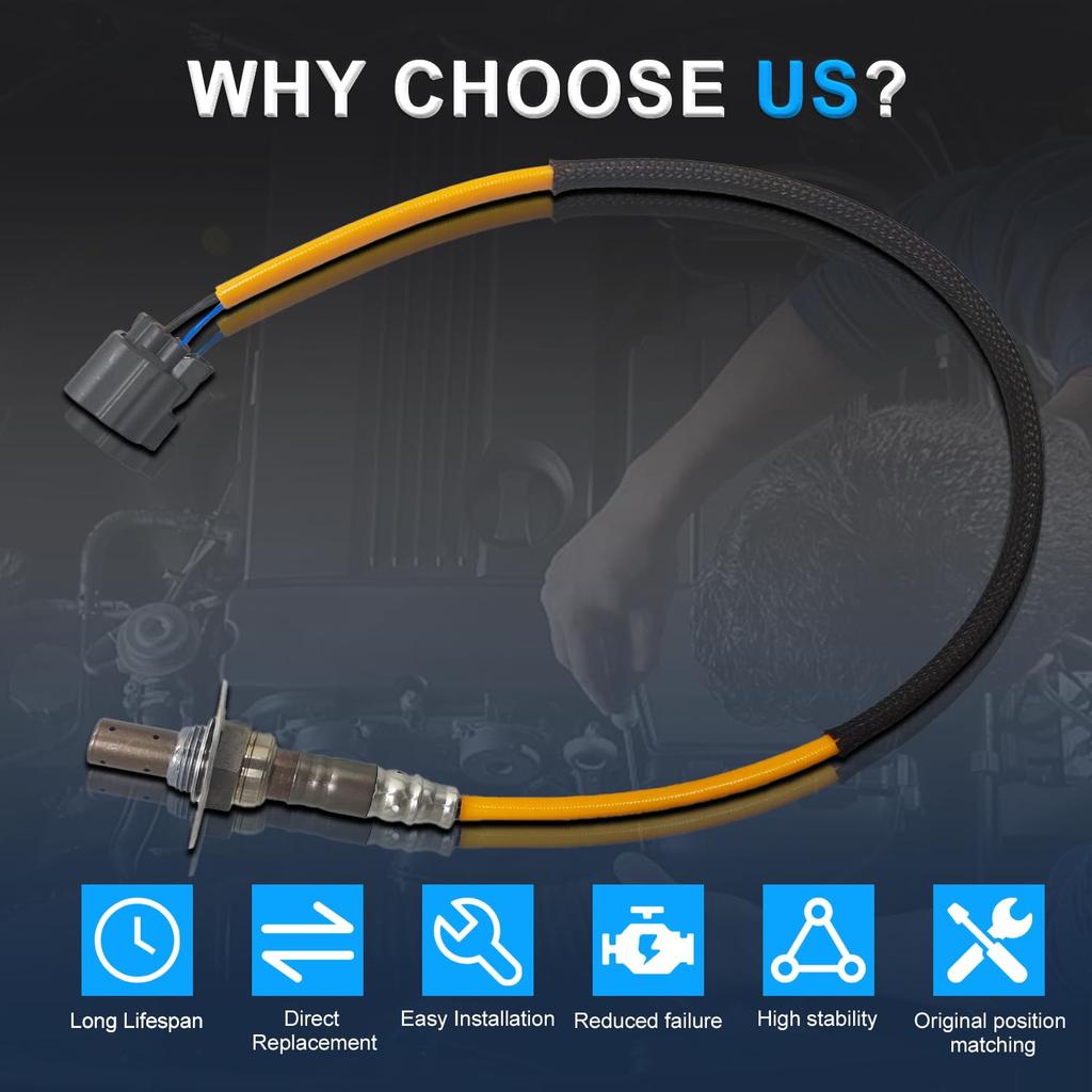 Верхний датчик кислорода соотношения воздух-топливо, совместимый с 2005-2007 Subaru Impreza Forester 2.0L Замена 22641-AA480,192400-2120,1924002120, DOX0361,