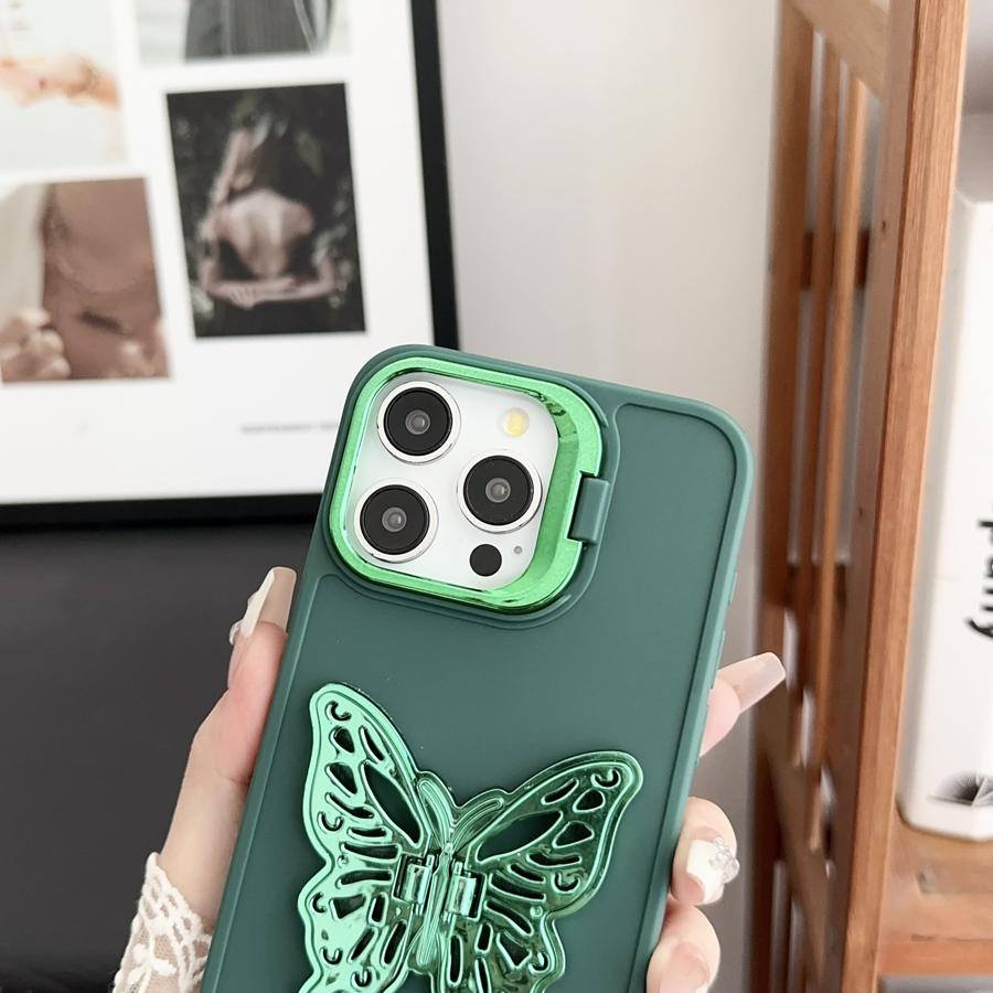 Чехол для телефона с кронштейном для камеры и бабочкой с 3D покрытием для IPhone Samsung Redmi OPPO VIVO