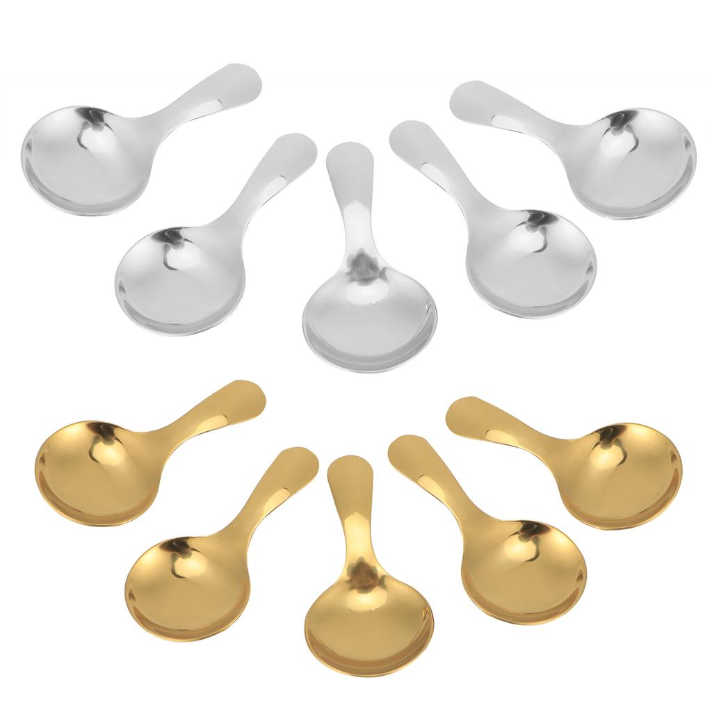 5 шт. ложка для мороженого из нержавеющей стали 304, чайная десертная ложка, короткая ложка для крема, кухонные принадлежности