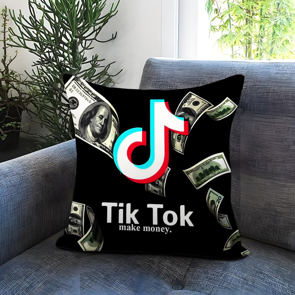 Чехол для подушки T-TikTok-K Удобный двусторонний чехол для подушки Идеально подходит для автомобиля, дивана, спальни и многого другого
