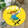 1pc Pippi Longstocking2 Print Round Carpet Chair Round Carpet Suitable for Bedroom Living Room Home Decorative Carpet