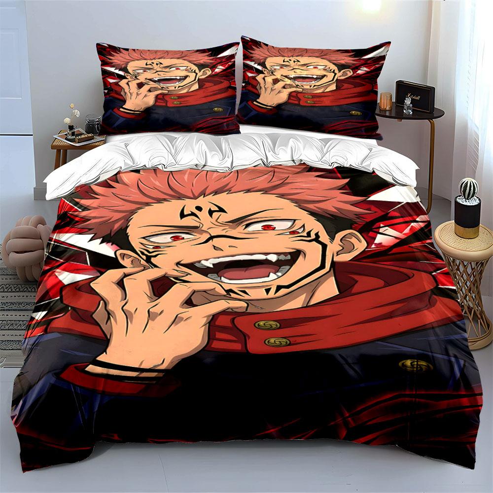 Anime character face design. Bedding sets Duvet cover sets Duvet covers Pillowcases(1 * Duvet Cover 2 * Pillowcases without duvet insert)