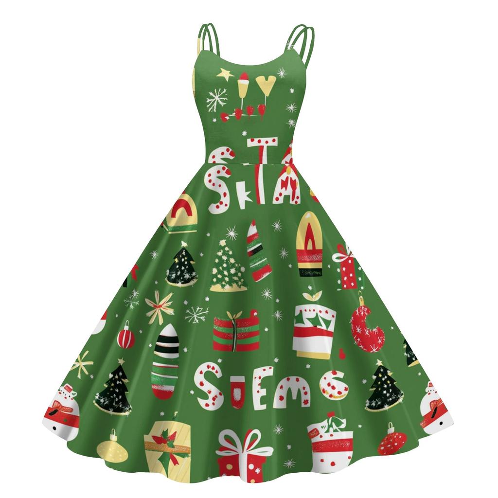 Женское рождественское платье со снежинками и сексуальным облегающим принтом с открытыми плечами в стиле панк-ретро