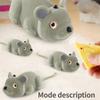 Wireless Simulation Mouse Cat Toy for Indoor Kitten Remote-Controlled Cat Toy Soft Flocking Mouse Kitten Training