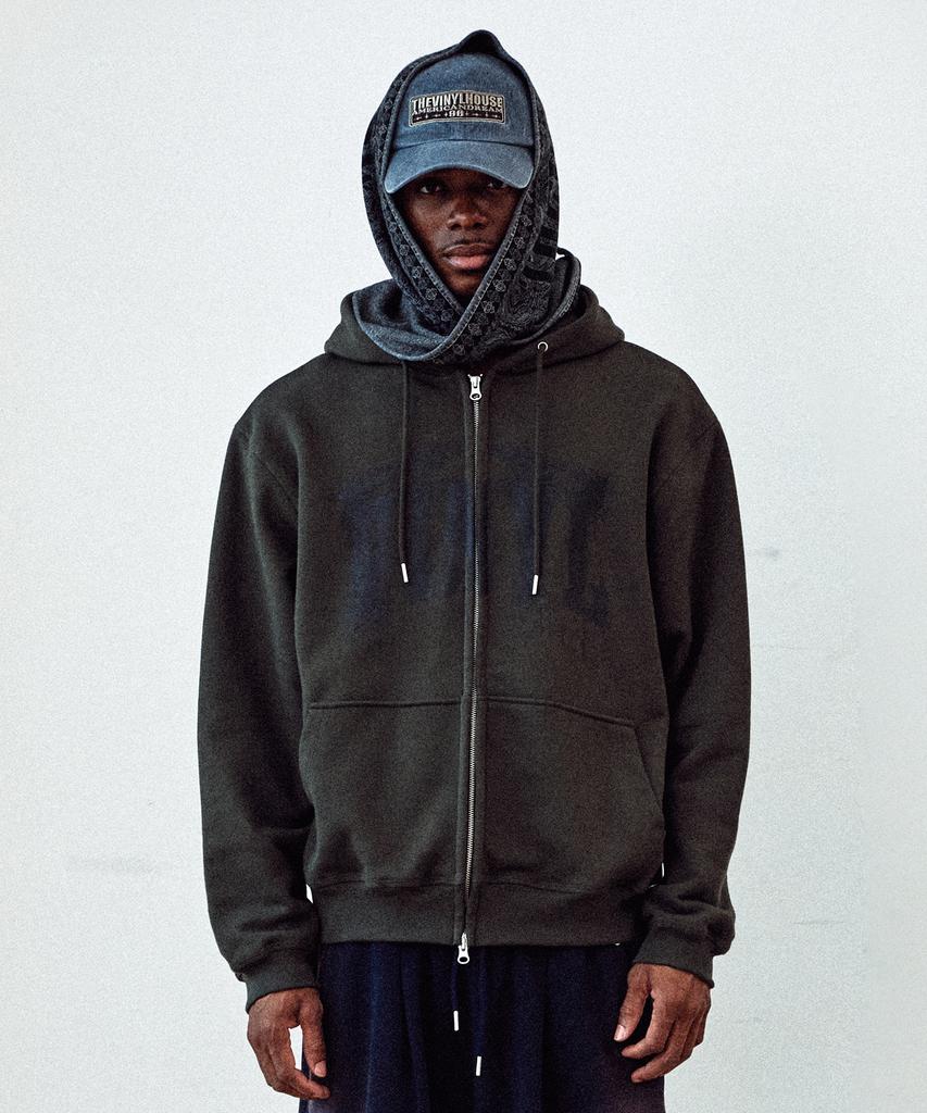Худи на молнии Thevinylhouse Graphic Khaki