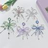 Beaded 3D Bowknot Charm Keychain Pendant Delicate Backpack Charm Fashion Phone Accessory Suitable for Various Occasion
