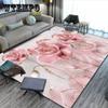 European Luxury Flower Rose Leaf Area Rug,Carpet Rug for Living Room Bedroom Sofa Doormat Decoration,Kitchen Non-slip Floor Mat
