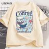 Team Conrad Junior Mint Bear T Shirt Summer Beach Tee Men Women Loose Cotton Short Sleeve T-shirt Crewneck Tshirt Breathable