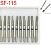10 шт., стоматологические алмазные боры, полировальные, сглаживающие, отбеливающие, супер грубые, FG 1,6 мм, для высокоскоростного наконечника SF-11S