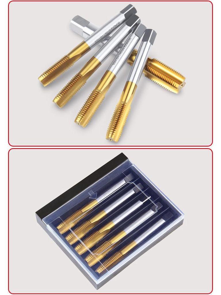 Stainless Steel Machine Taps Drill Bit Set M5-M20