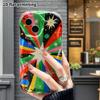 Phone Case: 2D Flat Design Suitable for iPhone 18 17 16 15 14 13 Pro Protective Case, Rainbow Radiance, Perfect Christmas and Halloween Holiday Gift