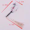 2Pcs 1:12 Dollhouse Miniture Simulation Palm-Leaf Fan Model Toy Home Decoration Accessories