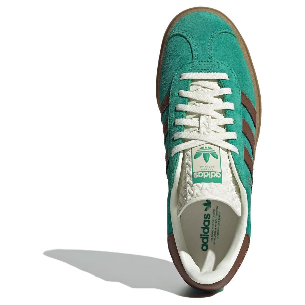 Adidas Оригинальные Gazelle Bold Удобные Модные Прочные Низкие Кроссовки Женские Кроссовки Зеленые JP8045