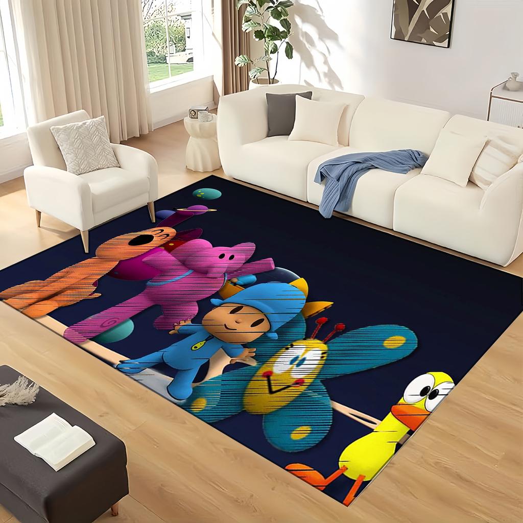 HD Забавный P-Pocoyo Мультфильм Элли Пато Ковер Коврик для Дома Гостиной Спальни Дивана Прихожей Декор, Детский Игровой Нескользящий Коврик