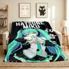 Vocaloid Art Flannel Blanket Throw Blanket Soft Warm Sofa Bed Camping home Decor Unique Christmas Gift C926546