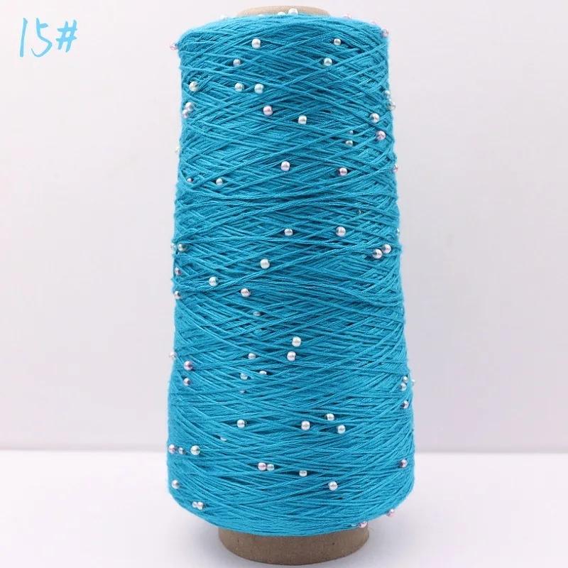 6 нитей мерсеризованного хлопка + жемчужная нить ручного плетения из чистого хлопка тонкая шерстяная нить для вязания крючком бисер своими руками ручного плетения