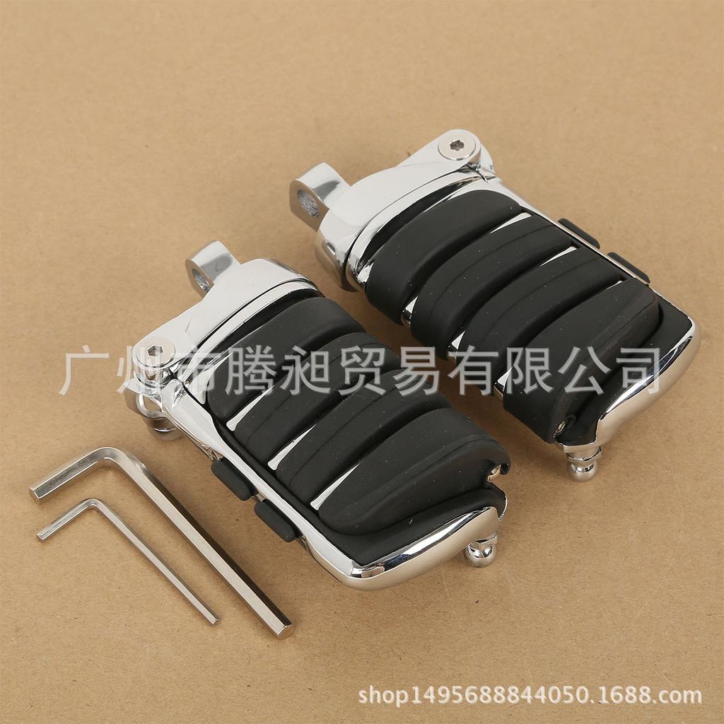 Electroplated 10mm Aluminum Folding Motorcycle Foot Peg - Men's Spring Footrest