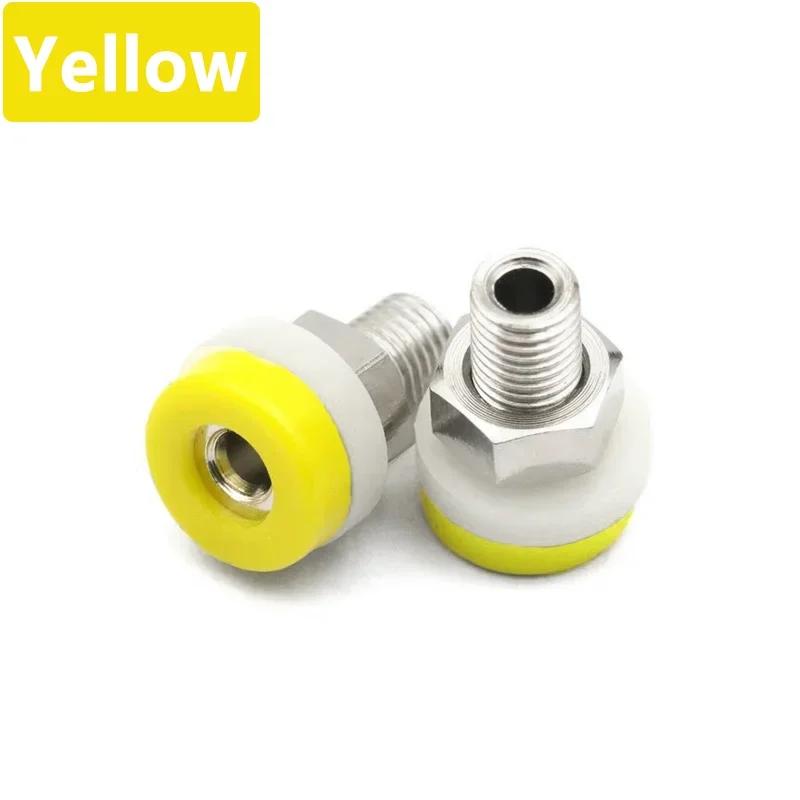 10 шт. 2 мм Банановый разъем Банановая вилка Гнездо Винтовой зажим Гайка Изолированный Электрический клеммный соединитель