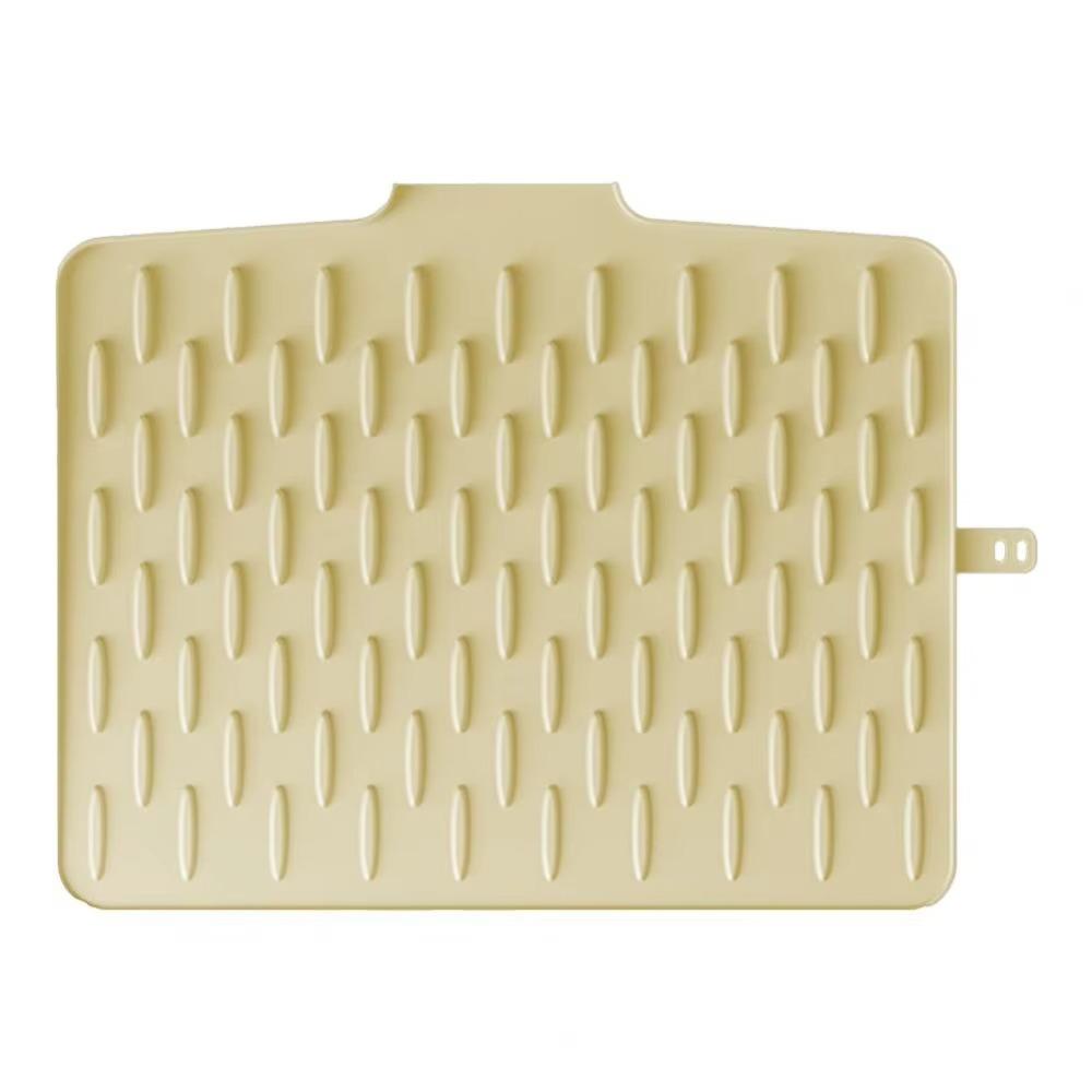 Tilted Design Silicone Drain Pad Non-Slip Water Drip Catcher Countertop Drain Tray  Hot Pots Pans