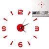 DIY Clock On The Wall Innovation Design Mirror Clock Wall Decoration Sticker Free Punch Wall Clock