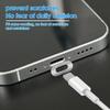 Universal Phone Dust Plug Kit Anti Dust Speaker Mesh Sticker Charging Port Protector with Cleaning Brush for iPhone Samsung Mi
