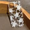 Чехол для Samsung Galaxy S25 S24 S23 S22 Ultra Plus S21 FE Чехлы Белый Подводный Милый Принт Черепахи Прозрачная Крышка для A35 A55 A54 A15