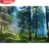 HUACAN DIY алмазная живопись пейзаж полная дрель квадратная алмазная вышивка лес вышивка крестом Декор домашняя картина из страз