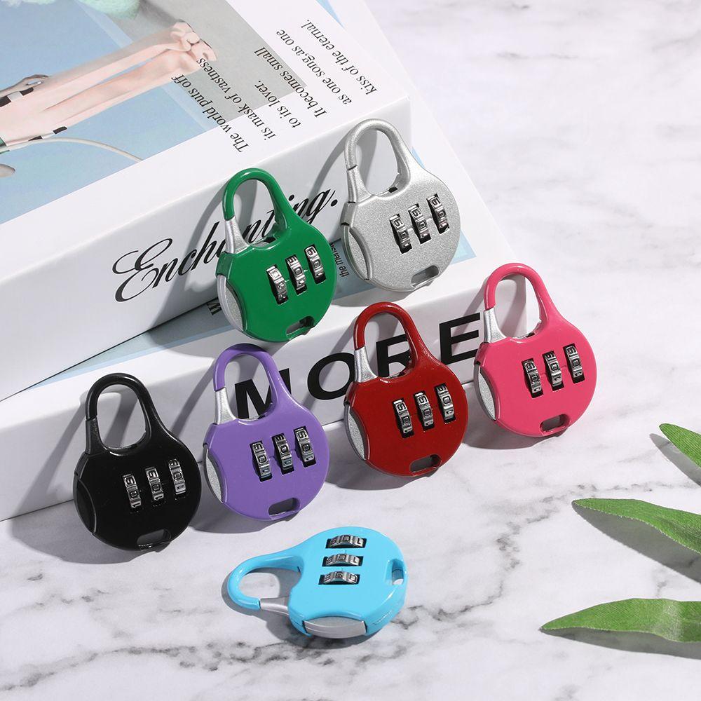 Gift Diary Protector Gym Luggage Travel Suitcase Security Tool 3 Digit Dial Padlock Password Lock