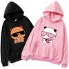 Couple Hoodies Bubu Is Watching Movie With Dudu Autumn Winter Sweatshirt Cartoon Kawaii Pullover