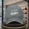 Retro GRAMPY Baseball Cap  Lightweight Duckbill Hat with GRAMPY Print Curved Brim  Suitable for All Seasons Birthday Gift