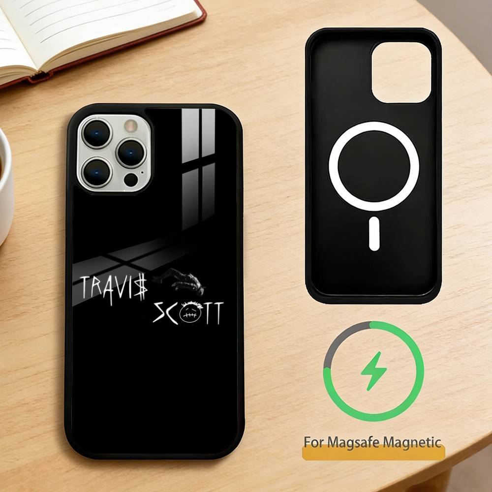 Чехол для телефона Travis S-Scott Для iPhone 14,16,15,13,17,12,Plus,Pro,Max Магнитный Для Magsafe Матовый Чехол