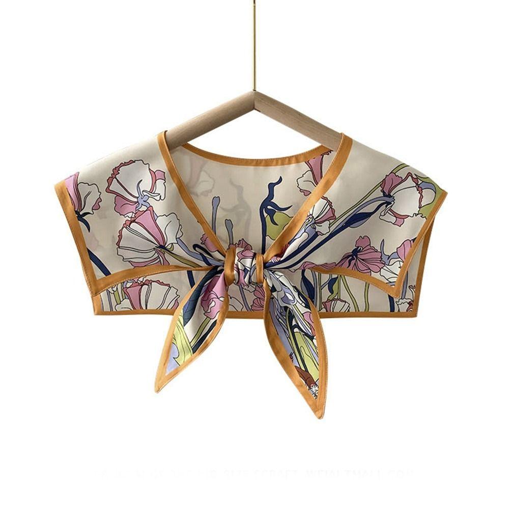 Silk Sunscreen Shawl Sunscreen False Collar Fashion Neckwear Summer