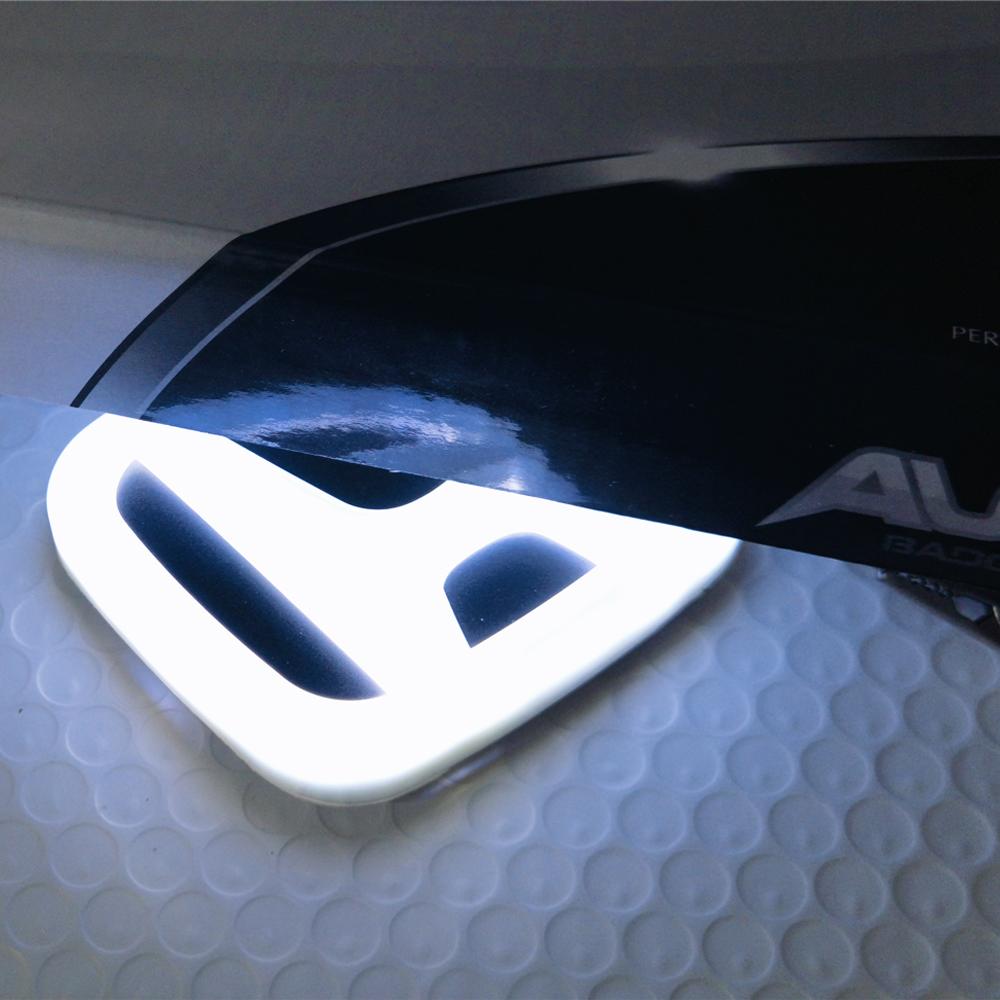 CIVIC Подсветка заднего значка 9,8 см X 8 см Белая светодиодная подсветка багажника 4D значок Для Honda Accord 2008-2009 ,Odyssey 2007,CIVIC Подсветка логотипа Honda