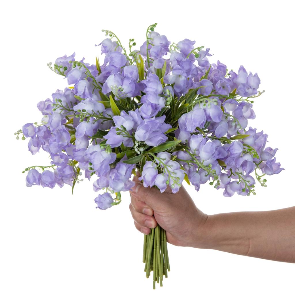 10Pc Artificial Flowers Canterbury Bells Home Room Table Decora Outdoor Garden Bonsai Valentine's Wedding Pretty Ornaments Gifts