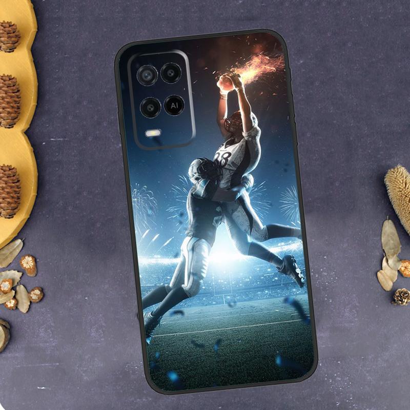 Чехол для телефона с американским футболом для Oppo A40 A60 A80 A78 A98 A18 A38 A58 A74 A94 A54 A16 A76 A96 A15 A17 A77 A57S