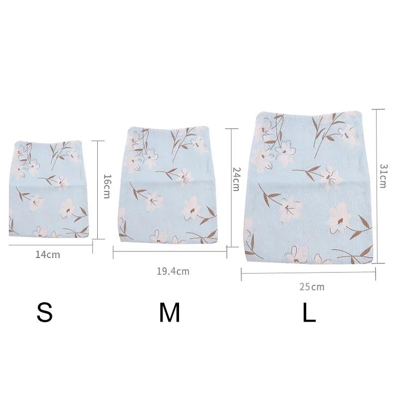 Хлопково-льняная ткань, сумка на шнурке, милая сумка с животным и растительным принтом, детская дорожная тканевая сумка для хранения обуви, чехол для макияжа, Рождественский подарок, сумка