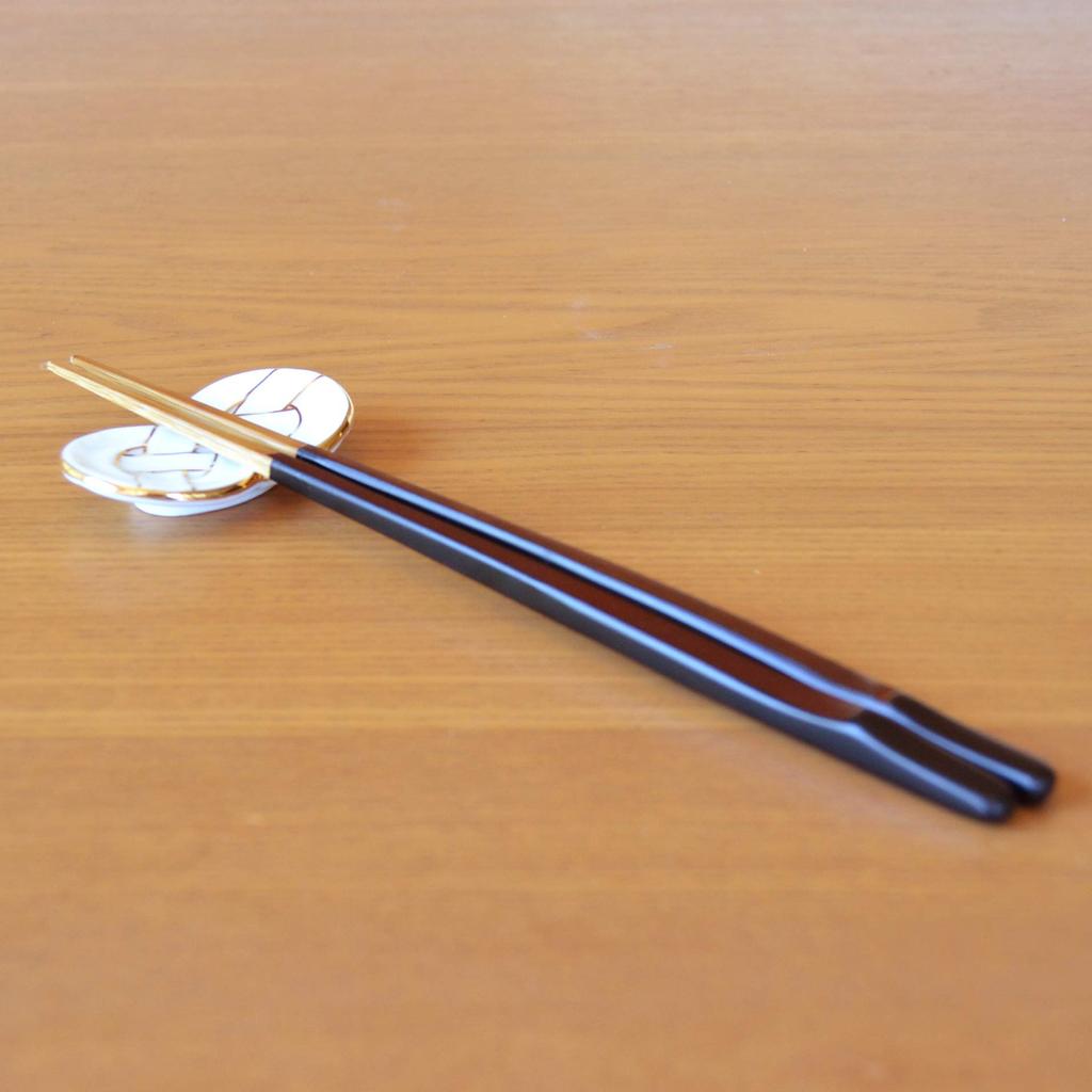 Подставки для палочек для еды, набор из 5 шт., новогодние, модные, симпатичные, Arita, праздничный узел, золото