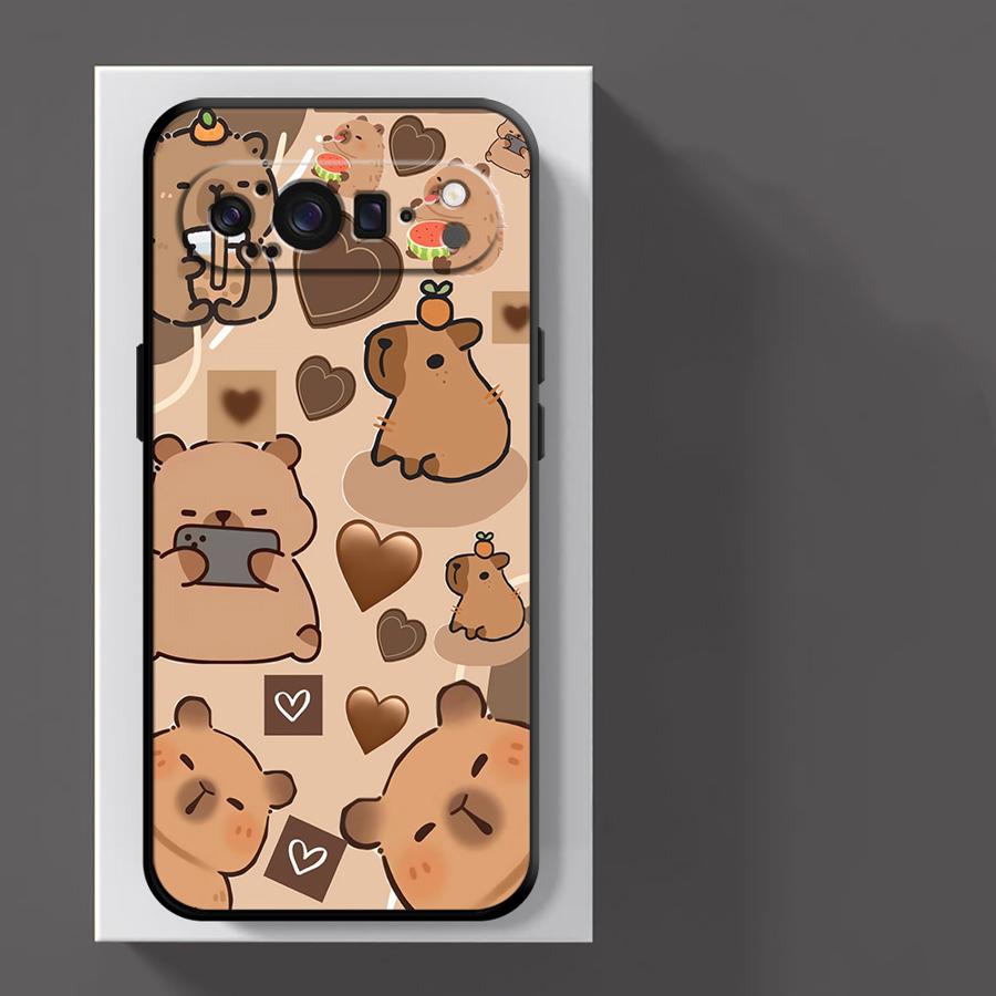 Чехол для телефона Funda для Google Pixel 10A 6a 9a 7a 8a 6 7 8 Pro 10 9 Pro XL Милая капибара