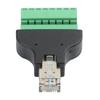 Для RJ45 Зеленый Винтовой Разъем-Адаптер с Клеммой-Вилкой Надежный 8-контактный Разъем Разъем для Передачи Сетевого Сигнала
